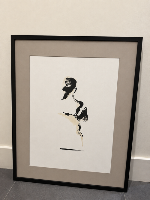 "DANCER MONOTYPE MEDIUM FRAMED 24"X 30